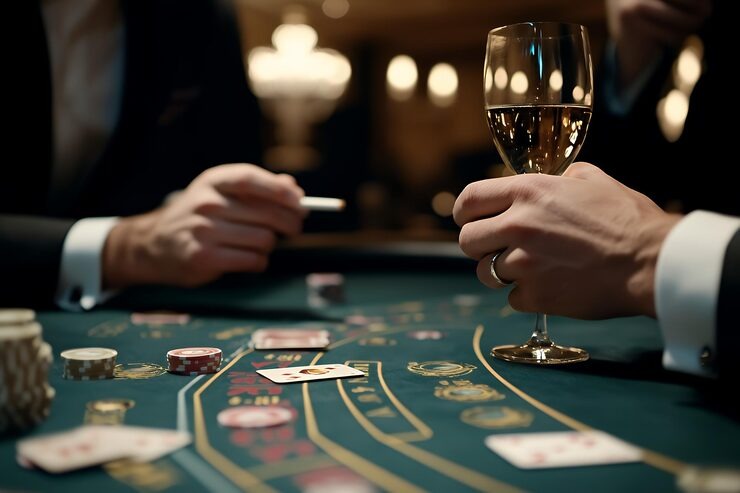 Mobile app home screen showing slots and live tables