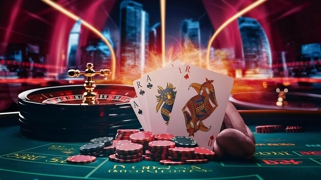 Sic Bo live dealer table with three dice